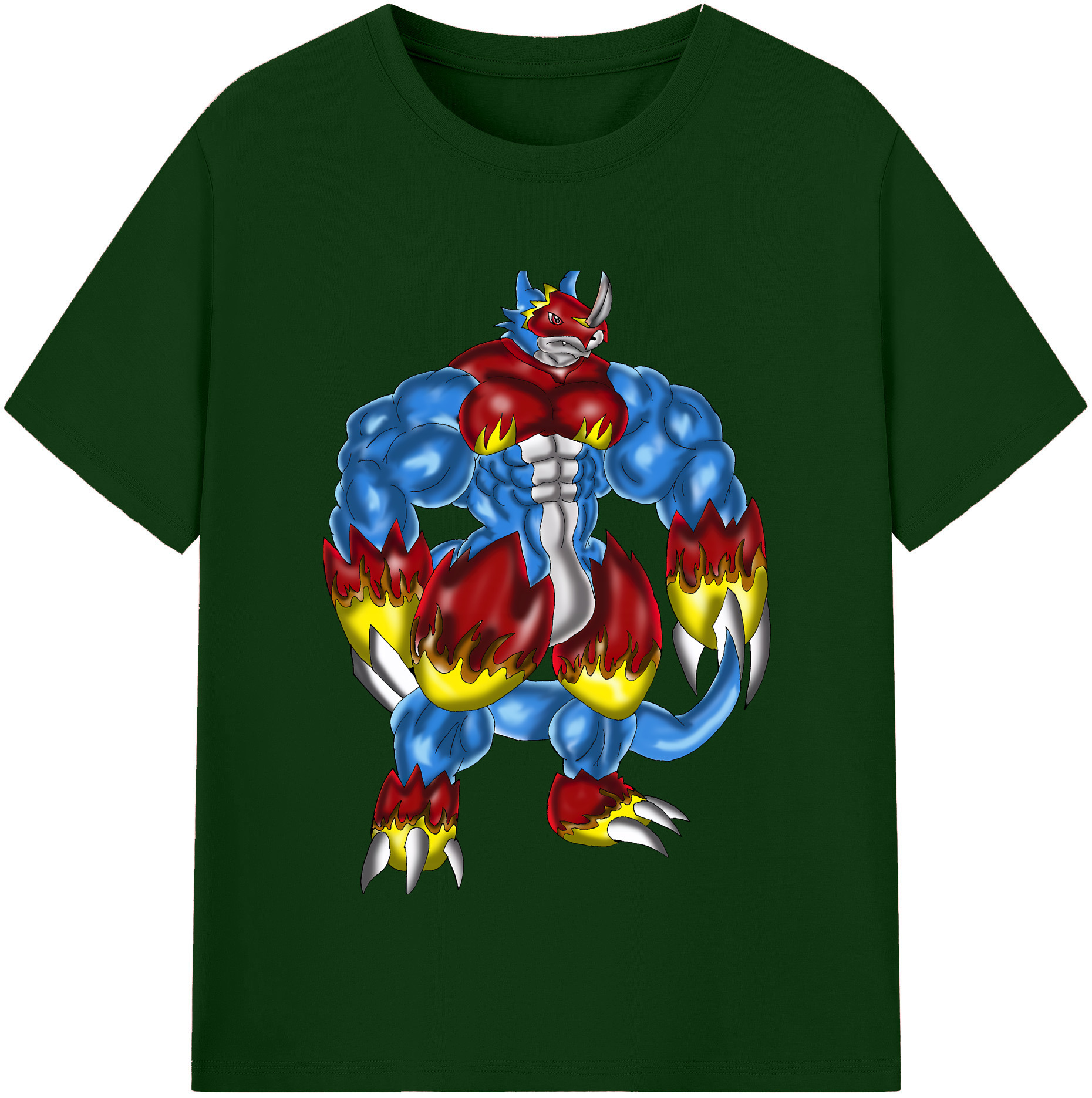 （画像用） Digimon デジタルモンスター/デジモン 綿100％半袖Tシャツ（フロントプリント）